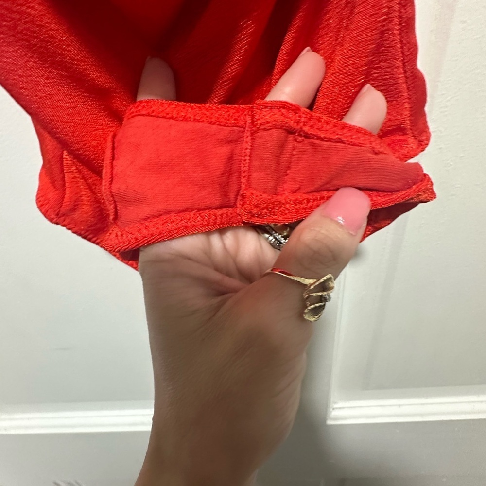 Free People Cowls in The Club Bodysuit Red Women’s Size XS Thong - Picture 7 of 7